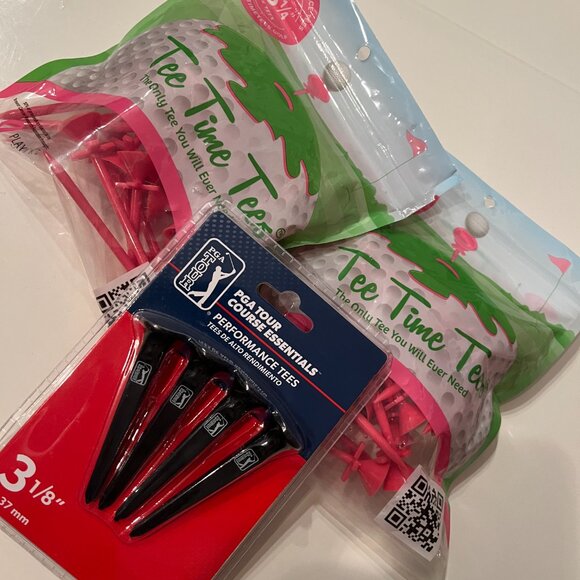 Golf Tee Bundle PGA Tour and Tee Time Performance Tees (new/m/x) - Picture 8 of 9